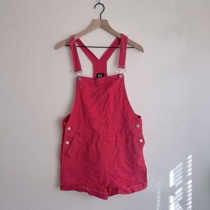 BDG - Urban Outfitters - Overalls - pink Jean short overalls - large